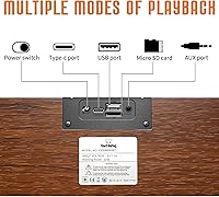 SWTOIPIG 8050 Retro Wooden Bluetooth Speaker — image 5