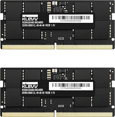KLEVV DDR5 32GB (2x16GB) 5600MHz SODIMM Laptop RAM