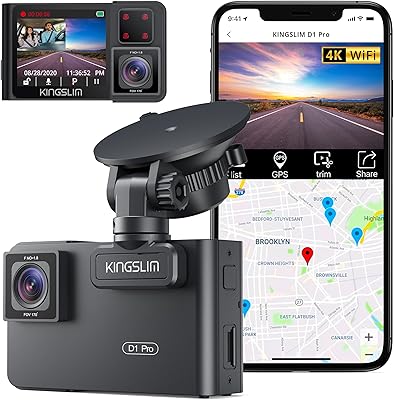 Kingslim D1 Pro 4K Dual Dash Cam