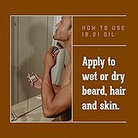 18.21 Man Made Hair, Skin & Beard Oil - Noble Oud, 2oz — image 4