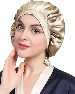 LilySilk 100% Mulberry Silk Bonnet, Taupe Review
