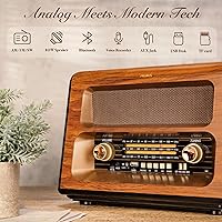 PRUNUS J-199 Vintage Bluetooth Radio — image 3