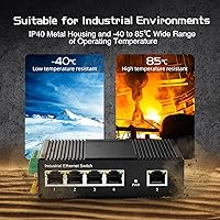 Binardat 5-Port Gigabit Industrial Ethernet Switch — image 3