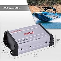 Pyle PLMTR4A 4-Channel Marine Amplifier — image 3