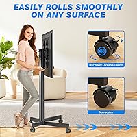 Rfiver Rolling TV Stand MT2006-X for 32-70 Inch TVs — image 4