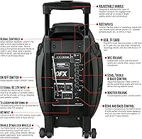 QFX PBX-61081 Rechargeable Portable Speaker — image 3