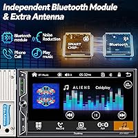 SJOYBRING QLED Double Din Car Stereo — image 4