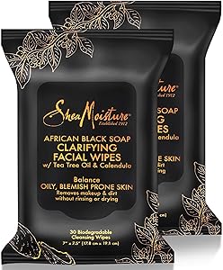 Shea Moisture African Black Soap Makeup Remover Wipes, 60 Count Review