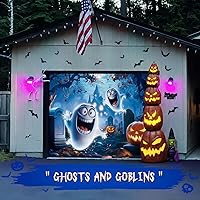 YUSPENYE Halloween Garage Door Decoration 7x9 ft — image 6