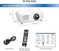 Epson Home Cinema 3800 4K PRO-UHD Projector — image 3