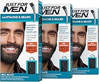 Just For Men Mustache & Beard Beard Coloring, Real Black M-55, 3-Pack — image 1