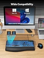 SABLUTE Ergonomic Keyboard KG812B — image 7