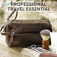 Rustic Town Buffalo Leather Toiletry Bag — image 5