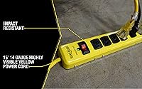 Yellow Jacket 5138N Metal Surge Protector Strip with 6 Outlets and 15-Foot Cord — image 6