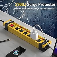 Plug'n Power Strip Surge Protector 2700J with Individual Switches — image 4