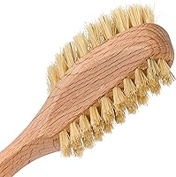 Redecker Natural Pig Bristle Nail Brush with Oiled Beechwood Handle, 6-3/4-Inches — image 3