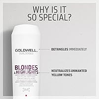 Goldwell Dualsenses Blondes & Highlights Anti-Yellow Conditioner 10.6oz — image 5