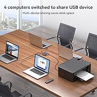 TJCXELE USB 3.0 Switch Selector 4-Port for 4 Computers — image 3
