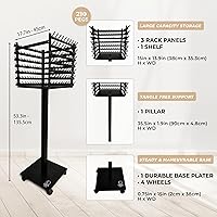 ORA SHOP Braiding Hair Rack, Wooden Hair Extension Holder — image 2