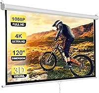 Smartxchoices 120″ HD Manual Projector Screen 1:1 Format — image 1