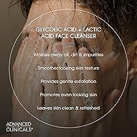 Advanced Clinicals Exfoliating Glycolic Acid & Salicylic Acid Face Wash + Vitamin C Facial Cleanser Set — image 3
