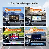Leadtree 7-inch HD Portable Wireless CarPlay Screen — image 7