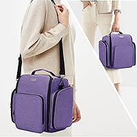 BAFASO Essential Oil Storage Case, Purple, Holds 72 Bottles (15ml-30ml) — image 6