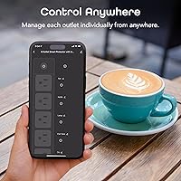 Geeni Smart Plug Power Strip 6-Outlet with USB Ports — image 3