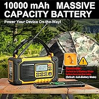 DexScout Crank Emergency Weather Radio 10000mAh — image 4