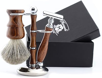Haryali London Men's Luxury Wood Shaving Kit
