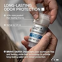 Bravo Sierra Aluminum-Free Deodorant for Men, Tonka Bean & Lemon, 2-Pack, 3.2oz — image 2