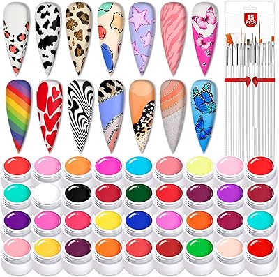 SAVILAND 36 Colors Gel Paint Kit