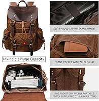 HuaChen M80 Brown Leather Backpack — image 2