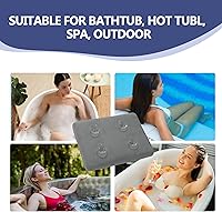 MABOZOO Bath Cushion for Tub with 4 Suction Cups - Gray — image 7