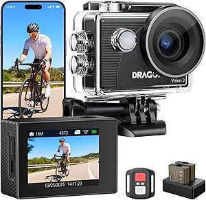Dragon Touch Vision 3 4K Action Camera