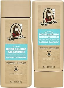 Dr. Squatch Coconut Castaway Hair Bundle for Men - Shampoo 8oz, Conditioner 11.5oz Review