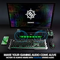 ENHANCE Gaming Computer Speakers Sound Bar — image 5