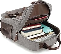 Vintage Messenger Bag Canvas Backpack for Travel - Men's Shoulder Bag — image 7