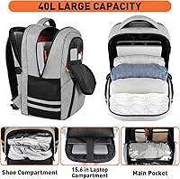 Ytonet Gym Backpack for Men Women with Shoe Compartment — image 3