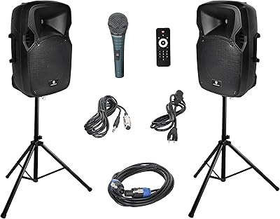 PRORECK Party 12 1000W Powered PA Speaker System