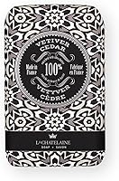 La Chatelaine Luxury Bar Soap Trio Gift Set Tin - Gray Mosaic (Moroccan Mint, Vetiver Cedar, Bourbon Vanilla) — image 4