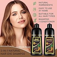 iemokoda Blonde Brown Hair Dye Shampoo 3 in 1, 17.6oz — image 2