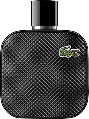 Lacoste Eau de Toilette Spray for Men, Eau De Lacoste L.12.12 Noir, 3.3oz