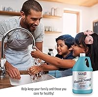 Sanit Silky Clean Antibacterial Liquid Gel Hand Soap Refill, Coconut, 1 Gallon — image 7