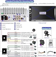 Podofo 7023B Double Din Car Stereo — image 6