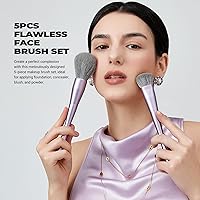 Jessup Luxury Purple 5-Piece Face Brush Set — image 2