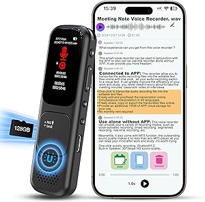 MDalong 128GB Digital Voice Recorder Review