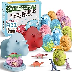Quack Quack Moo Dinosaur Bath Bombs for Kids - 12 Pack Review