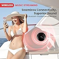 Pyle PLCDBT75MRB Bluetooth Car Stereo with Waterproof Marine Speakers — image 7