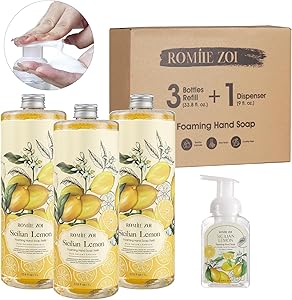 ROMIIE ZOI Lemon Foaming Hand Soap Refills 3-Pack (33.8 Fl Oz) Review